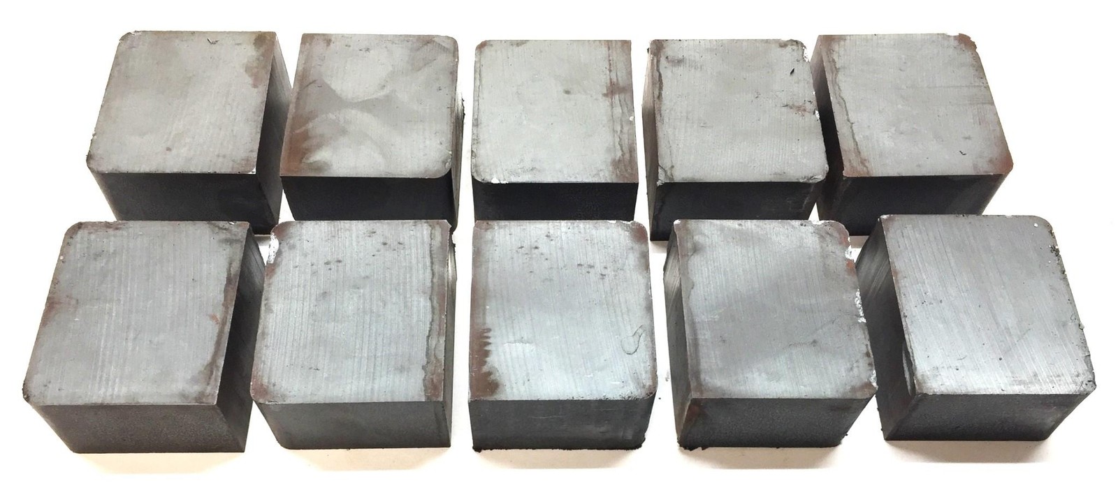 Unbranded 2" x 1-5/8" x 1" Ceramic Unmagnetized Ferrite Magnet [Lot of 10] NOS