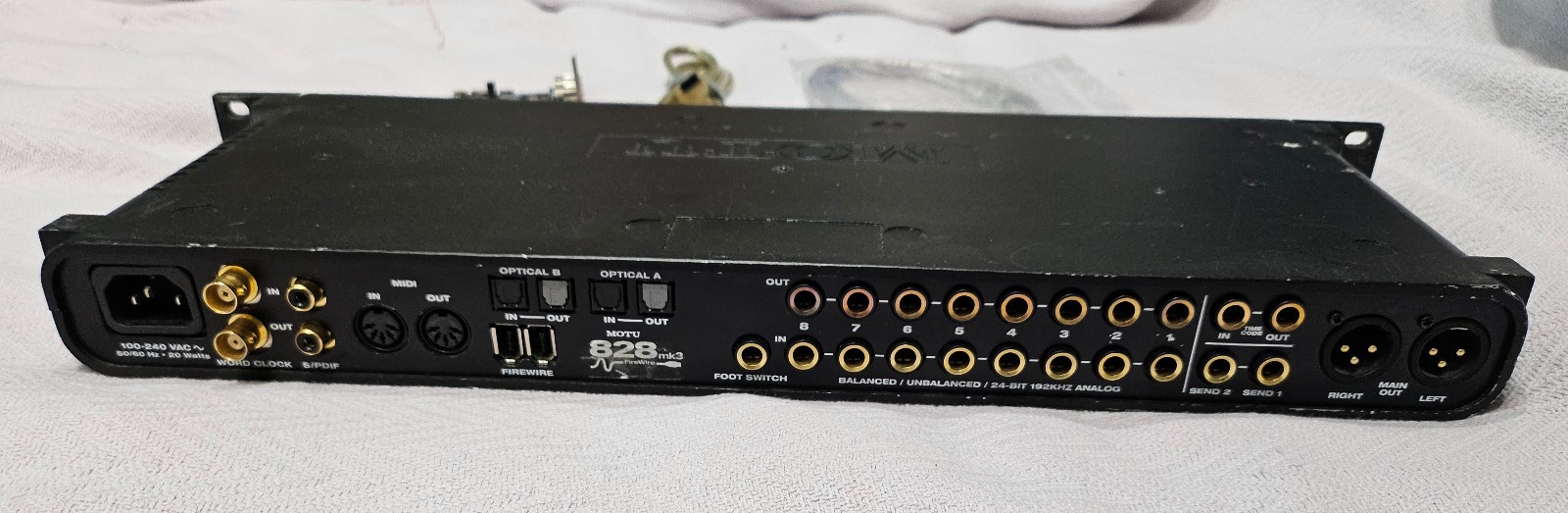 Motu 828mk3 with firewire computer card