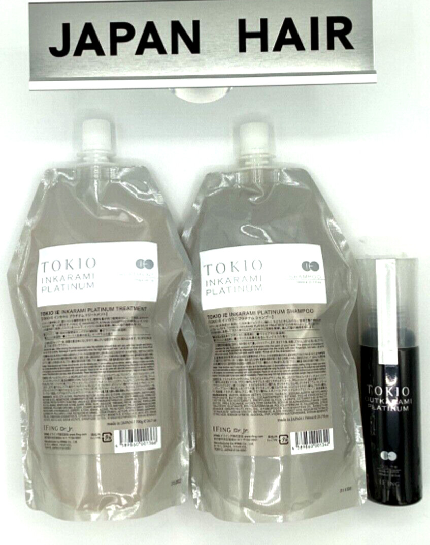 TOKIO Inkarami Platinum Shampoo Treatment Set 700ml/g OUTKARAMI OIL TREATMENT