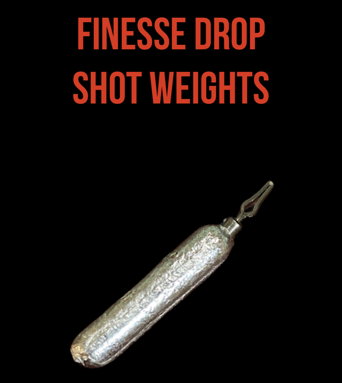 Drop Shot Finesse Pencil Cylinder Weight Sinker Line Grip Swivel Bulk 5 pk