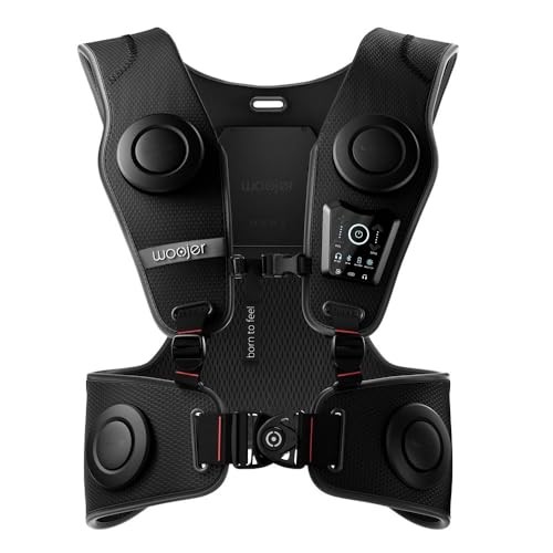 WOOJER HAPTIC VEST 3 FOR GAMES, MUSIC, MOVIES, VR & WELLNESS WJRV3-101N - BLACK