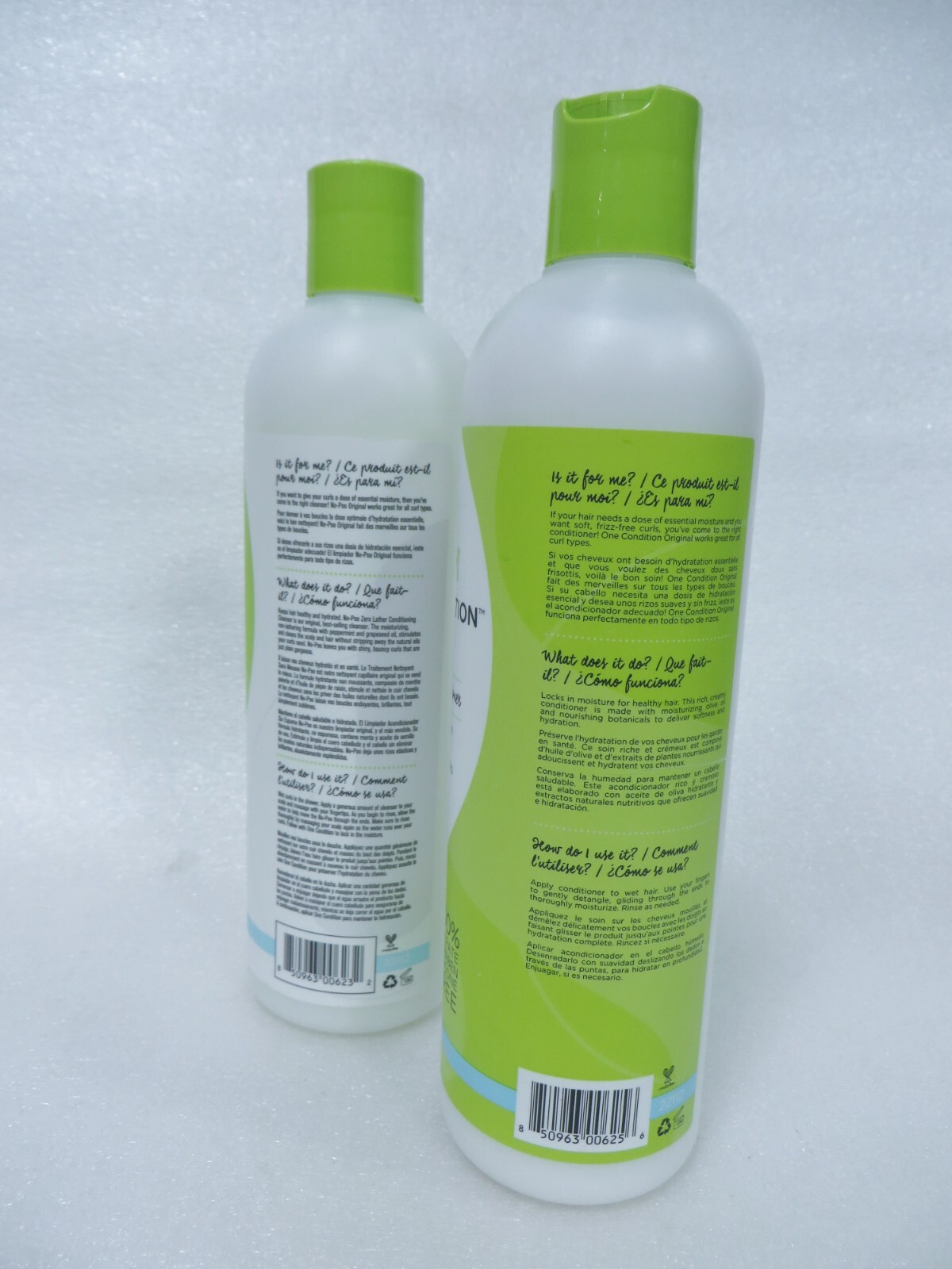 DEVA CURL NO POO ORIGINAL CLEANSER & ONE CONDITION 12 OZ