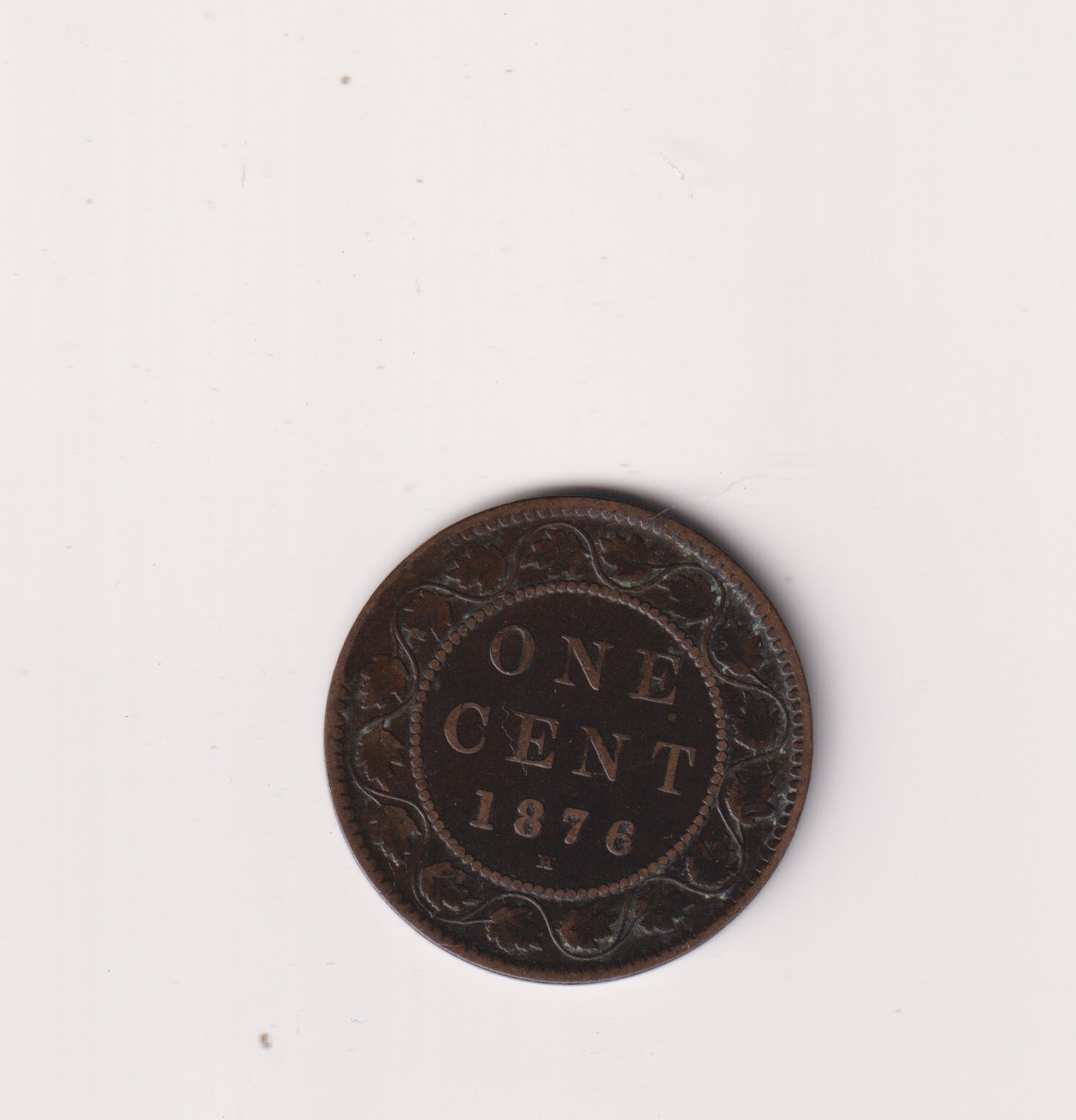 Canada One Cent 1876 H VERY NICE GRADE COIN KK222