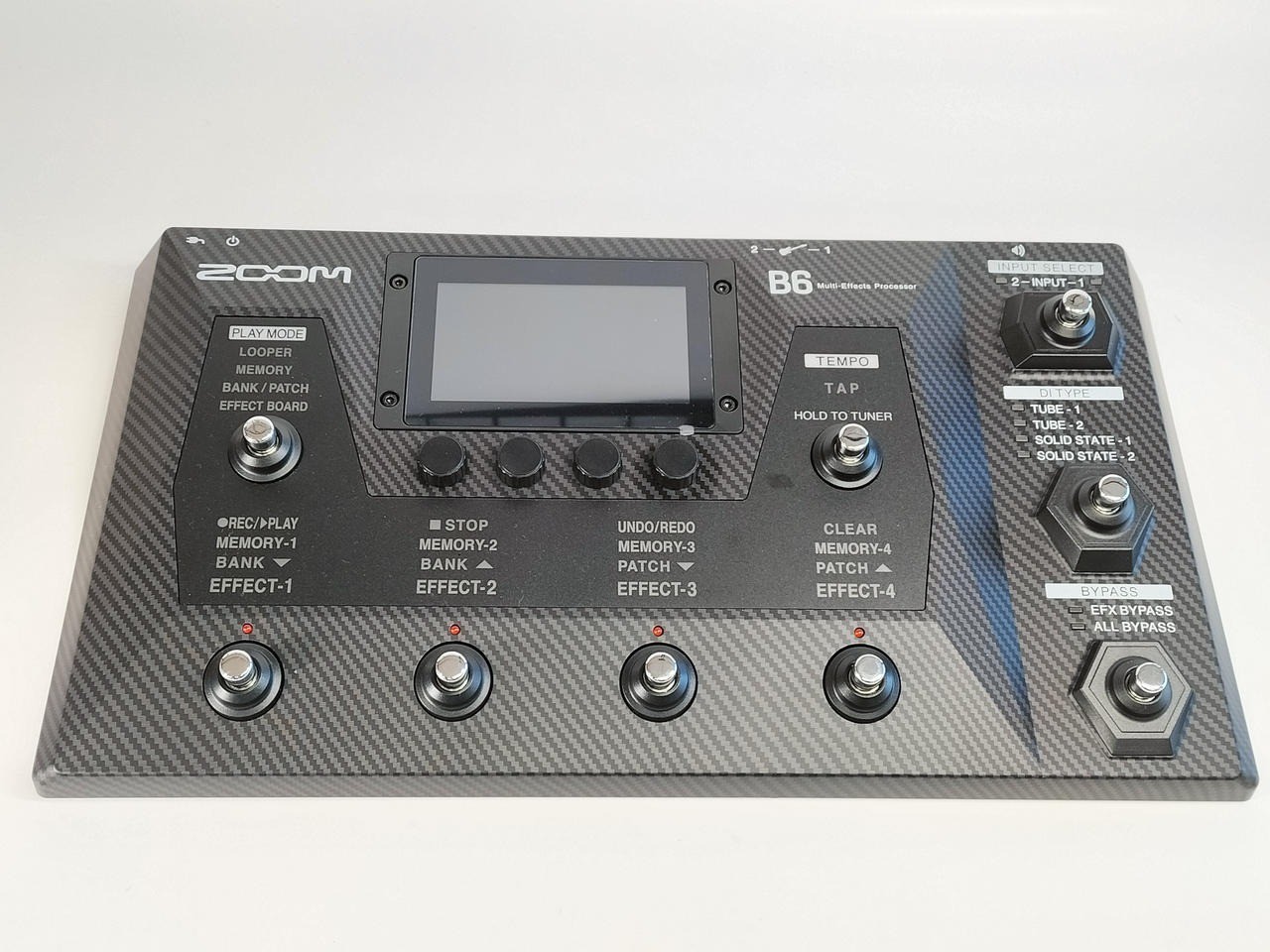 Zoom B6 Bass Multi-Effects Processor For Electric Bass With Power Cable