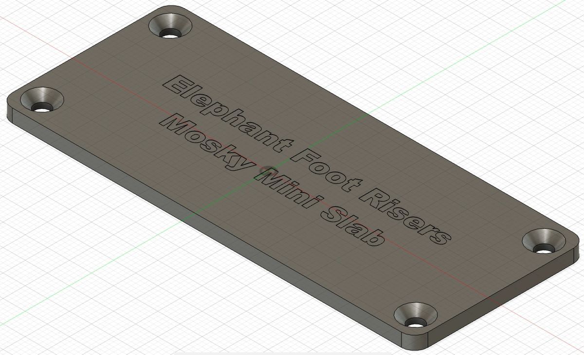Mosky Mini Pedal Bottom Plate Slab