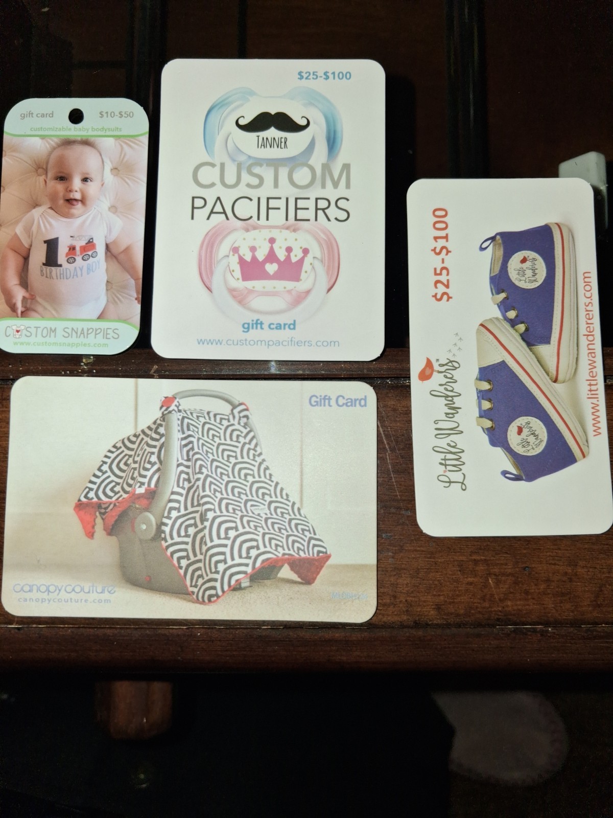 Custom Pacifiers Baby Gift Card $25-$100 US-Nationwide No Expiration