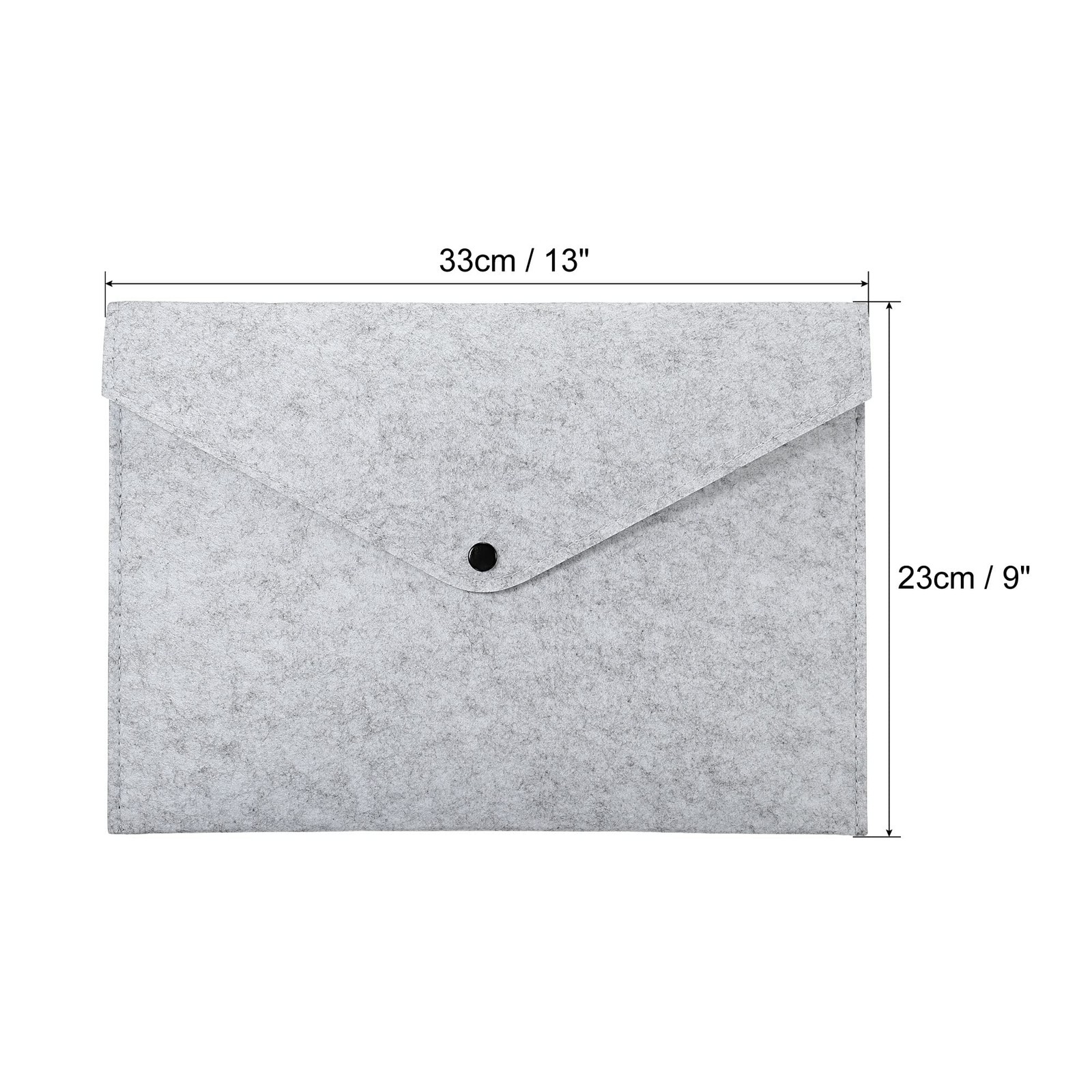 PATIKIL File Bag Felt Folder 2 Pack A4 Envelope Large, Gray, Dark Gray