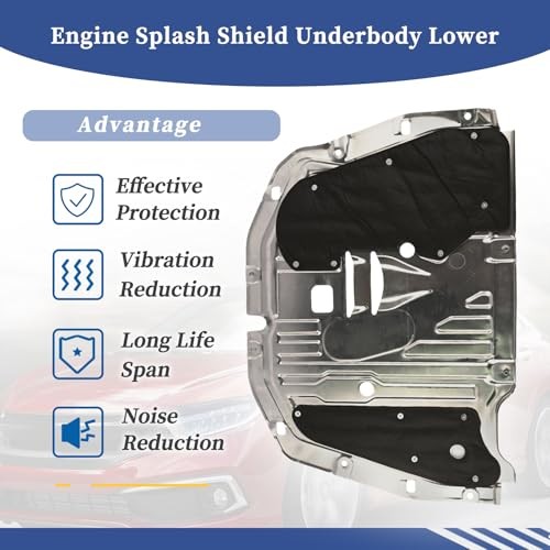 Engine Splash Shield Underbody Lower 74110-TBA-A00 Compatible with Honda