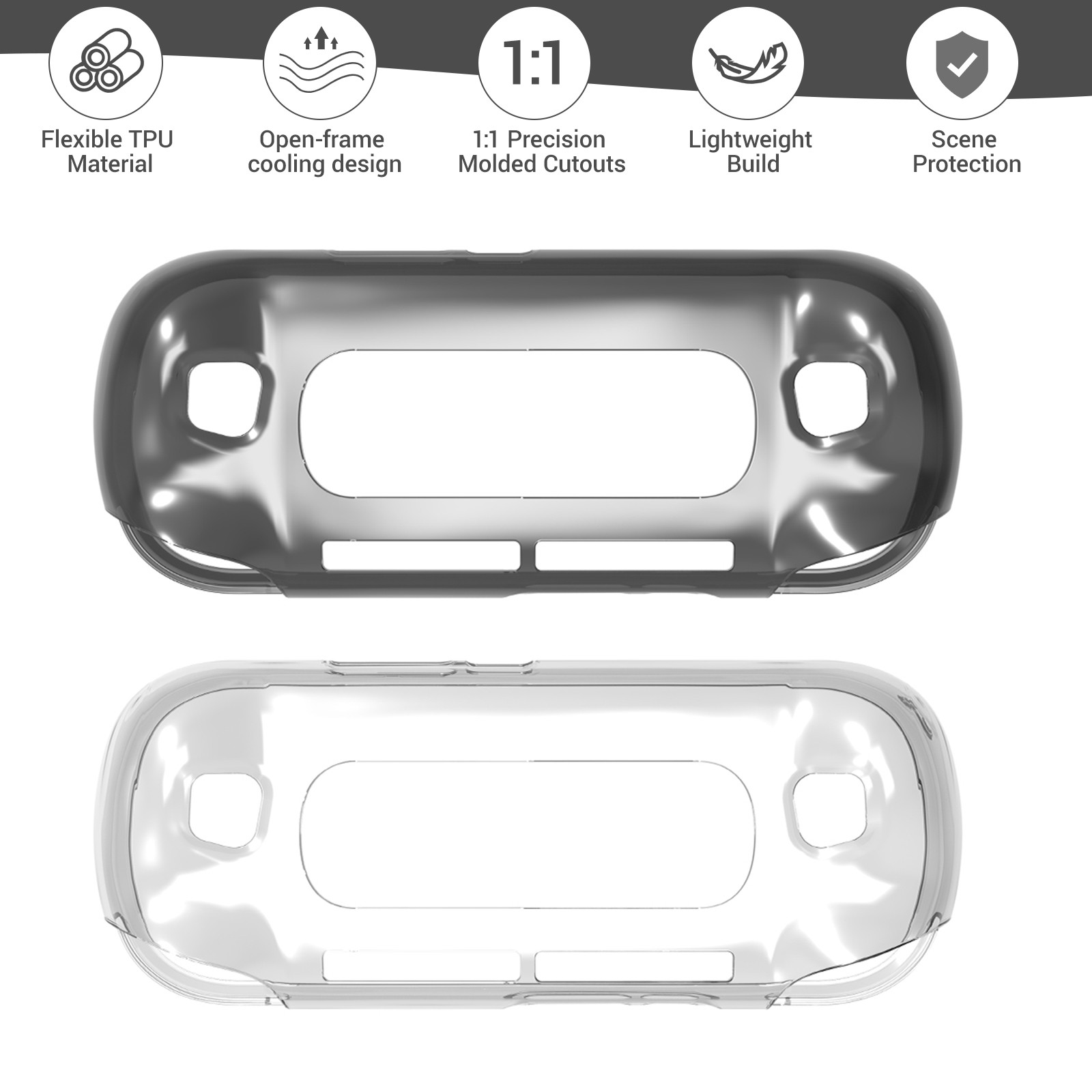 For Retroid Pocket 6 Game Console Protective Cover TPU Cooling Transparent Case