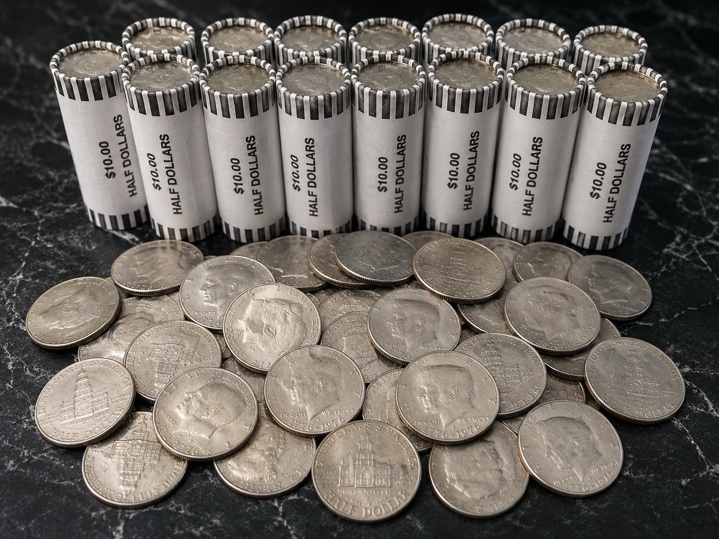 1976 Kennedy Half Dollar Roll (20 coins) Bicentennial Coins 