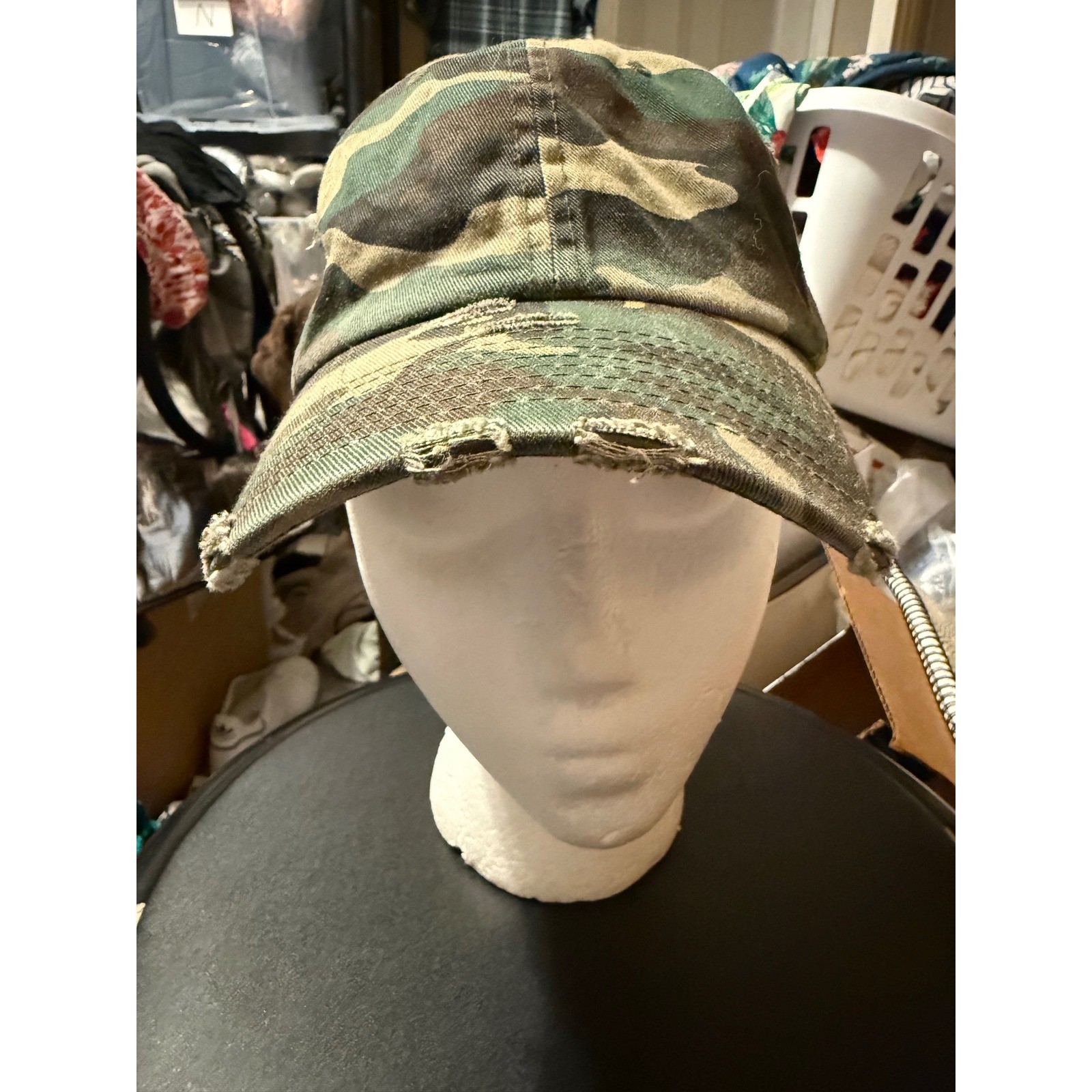 KBETHOS Vintage Camo Distressed Baseball Cap Adjustable Camouflage Hat