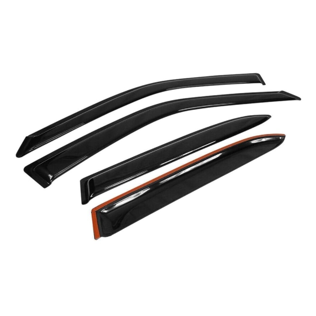 4pcs Smoke Tinted Window Visors Sun Rain Deflectors for Toyota Corolla 1998-2002