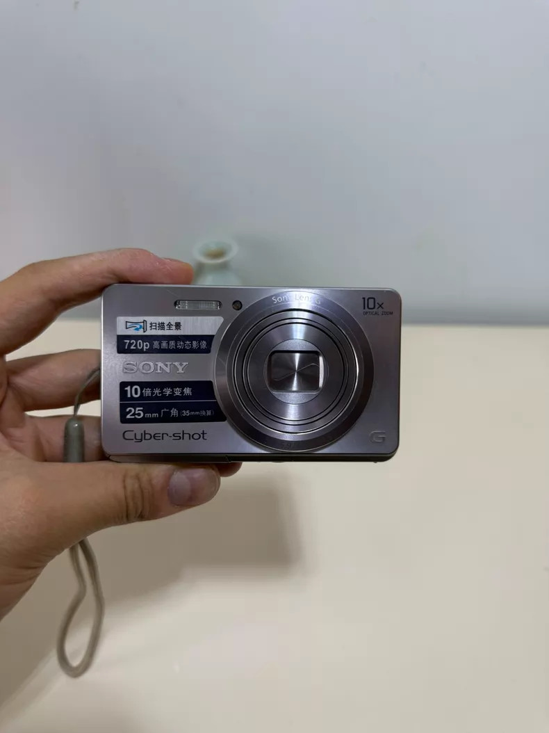 Sony Cyber-shot DSC-W690 16.1MP Digital Camera 10x Optical Zoom English - Silver