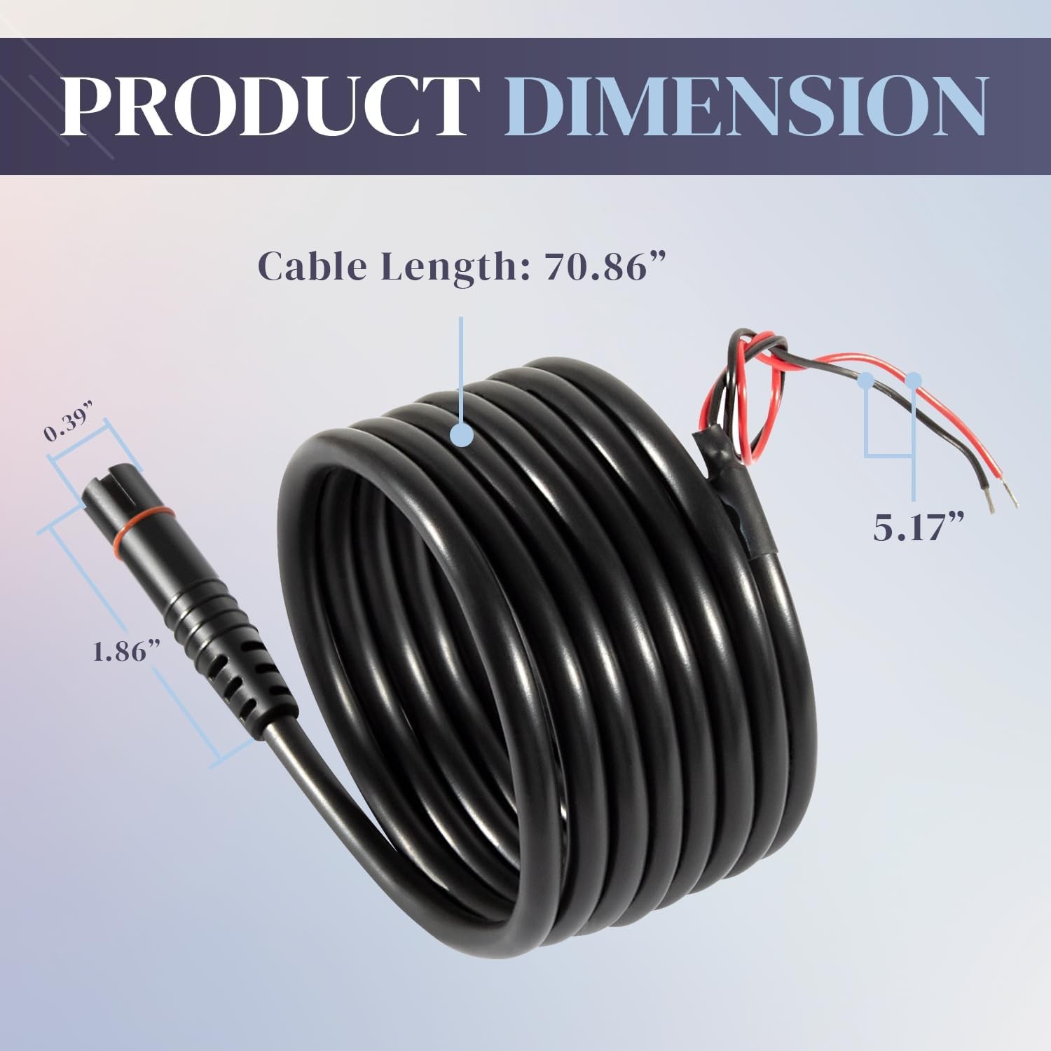 Replace for Lowrance , Hook2 Models 5/7/9/12 Hook2 Power Cable 000-14172-001