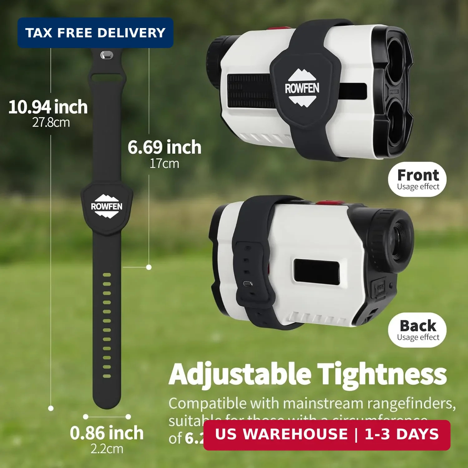 Rangefinder Magnetic Strap for Golf - Adjustable Range Finder Holder with Strong