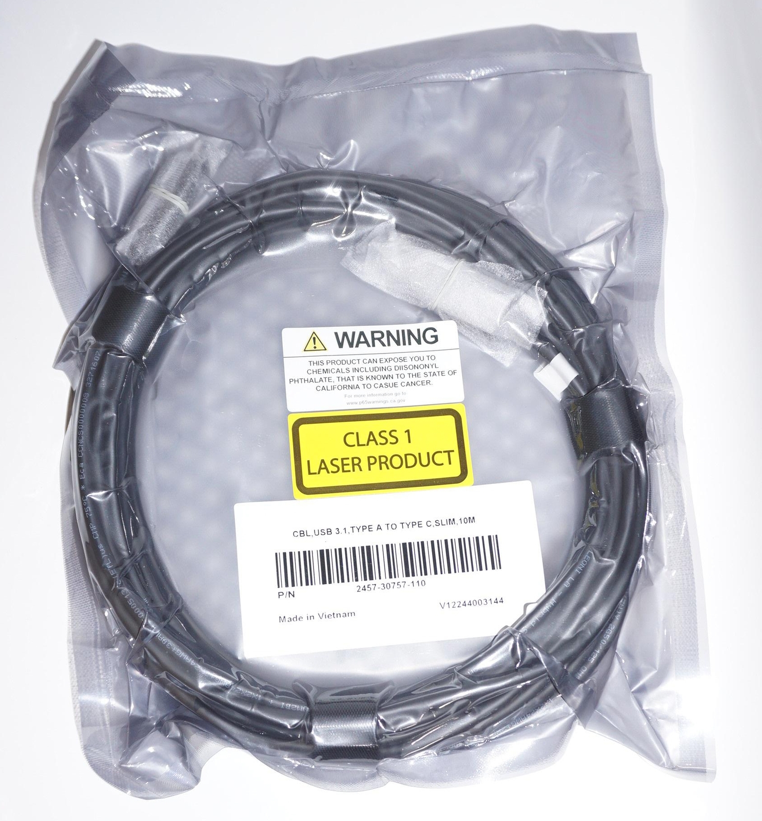 NEW POLY VIDEO CONFERENCE FIBER OPTIC AOC USB 3.1 CABLE A 2 C 10M 2457-30757-110