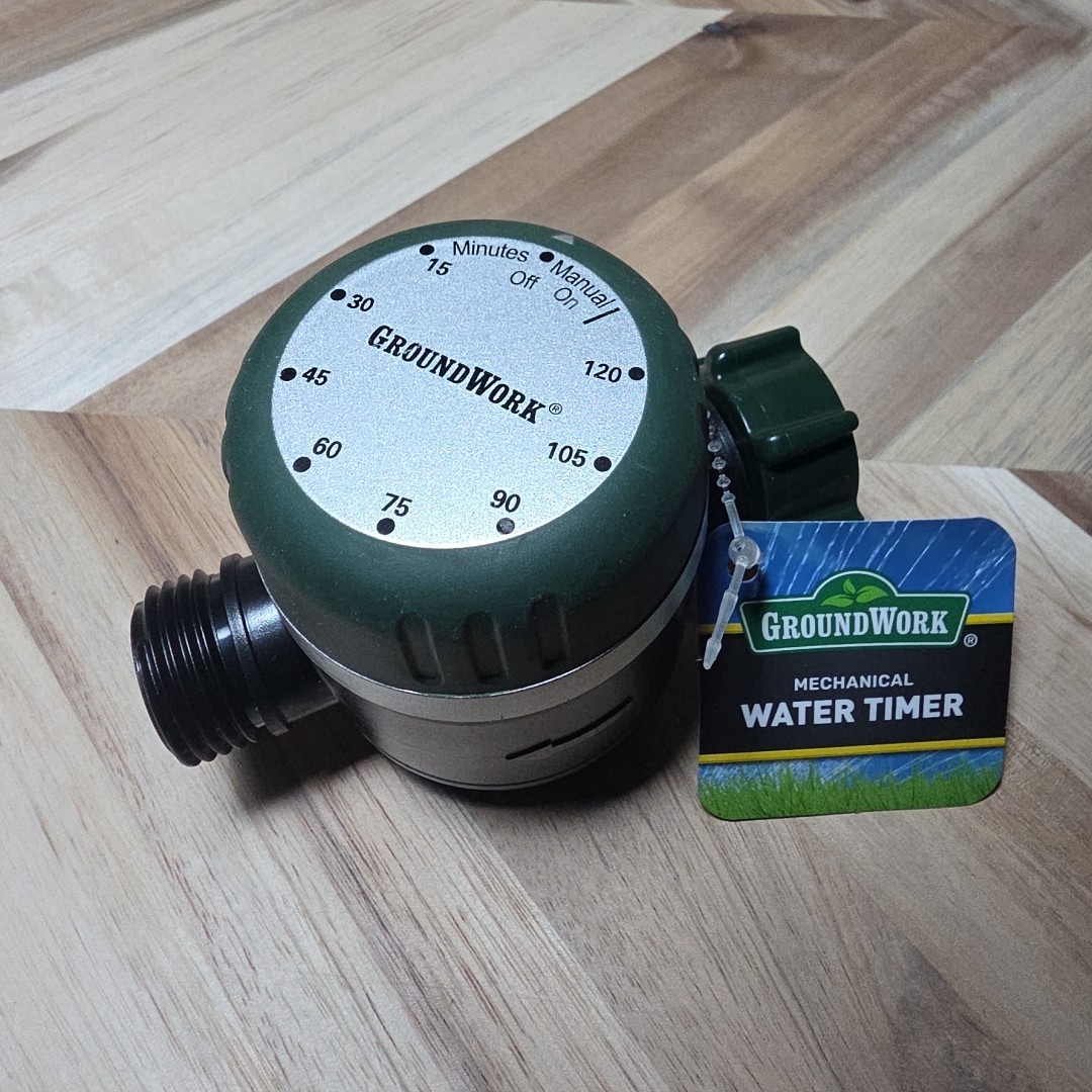 GroundWork Mechanical Water Timer  ABS Plastic Green ~ 8 Separate Settings ~ NWT