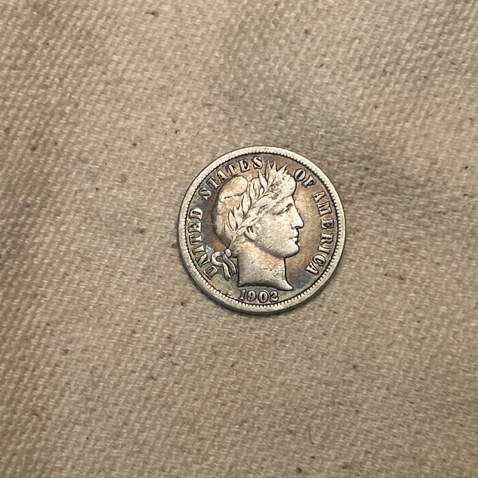 1902-O Barber Dime Grading VF #DR 310-23
