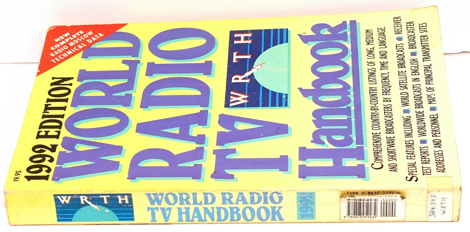 1992 World Radio TV Handbook WRTH Stations Frequencies Reviews Stories