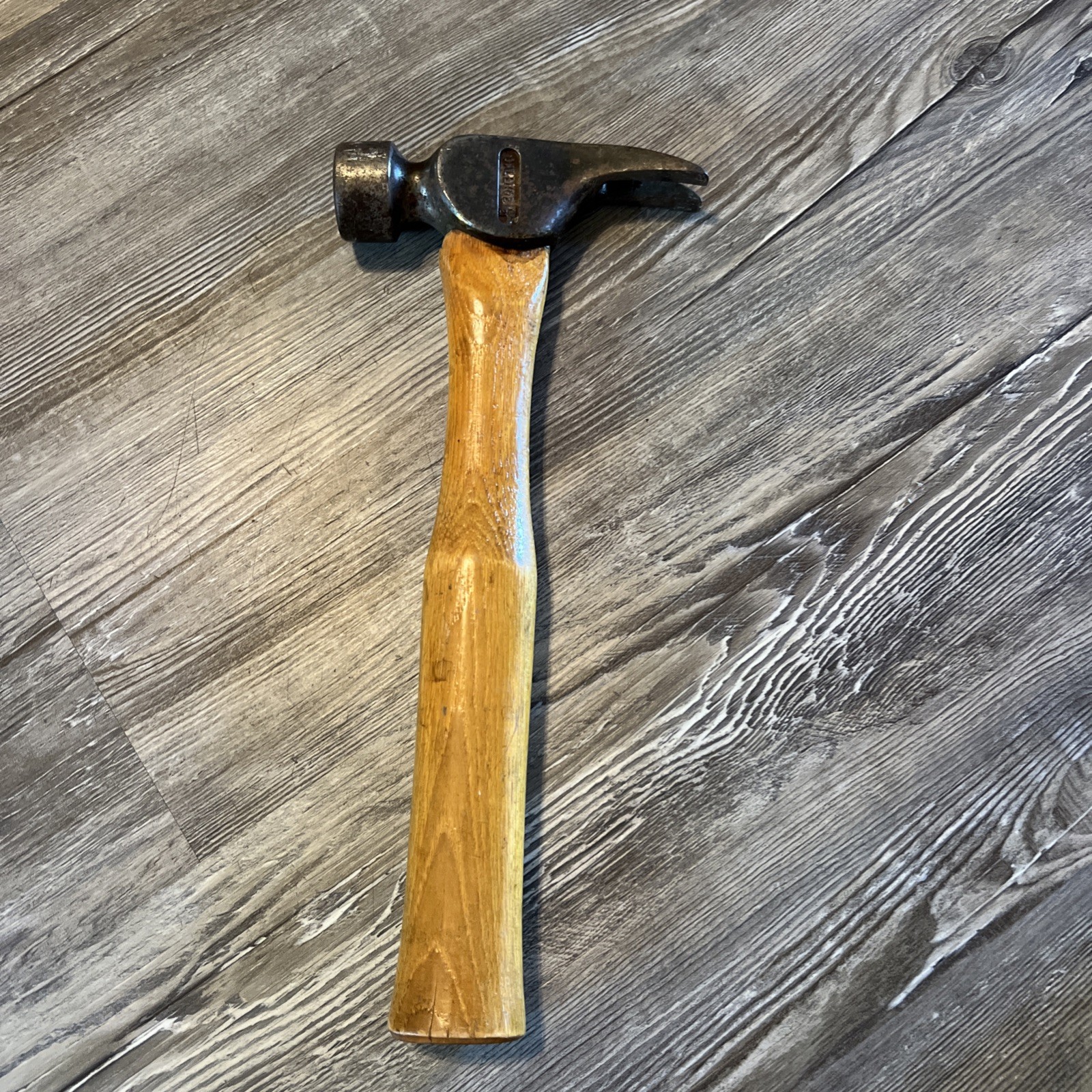 Rare Vtg Dalluge Straight Claw California Framing Hammer Original Handle 24.7