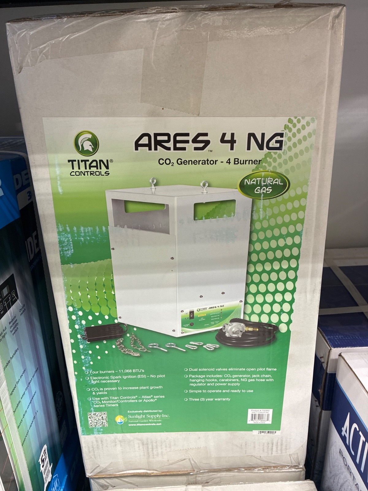 Titan Controls Ares 4 Burner  NG Natural Gas Co2 Generator