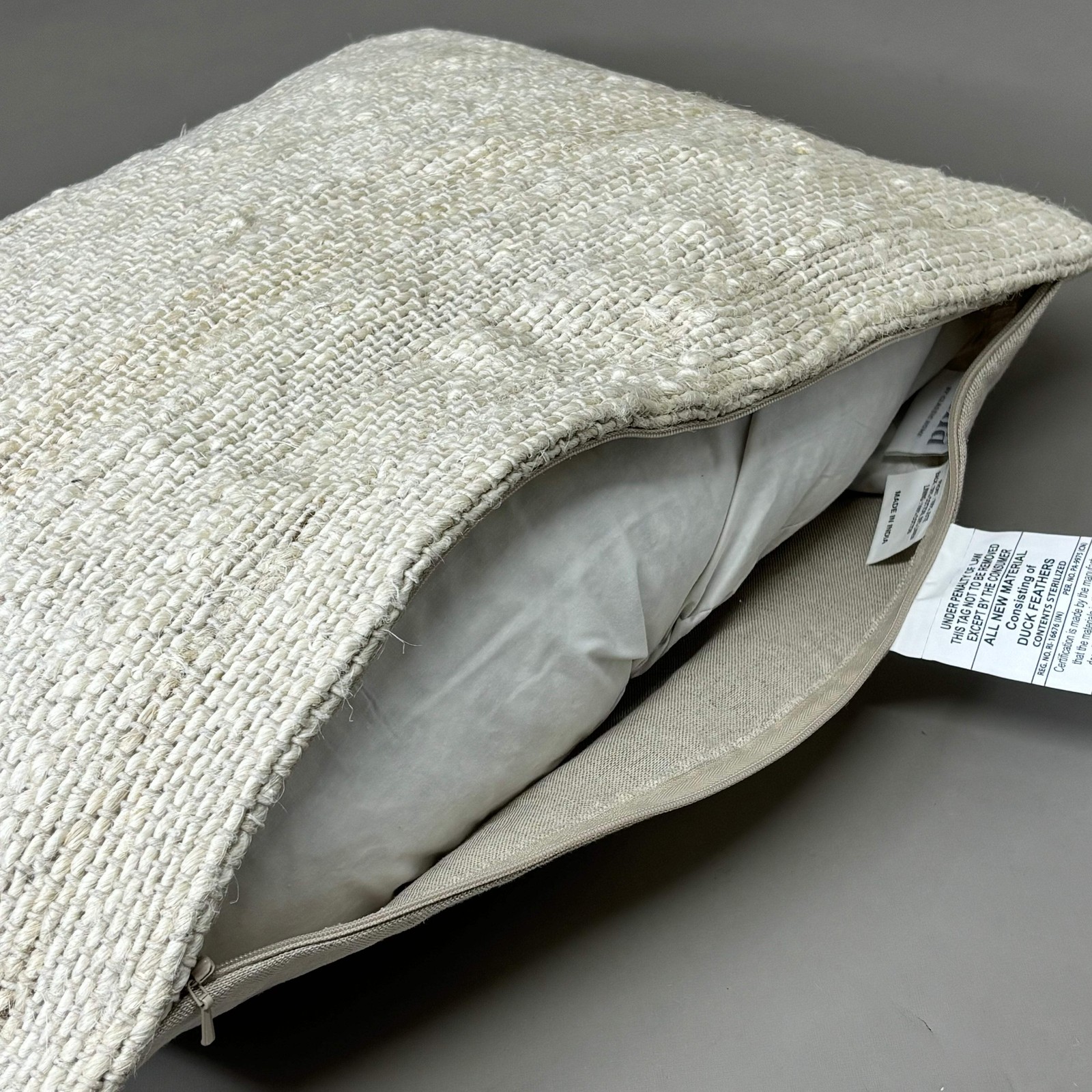 VILLA 14"x20" ST Halter Decorative Throw Pillow in Ivory