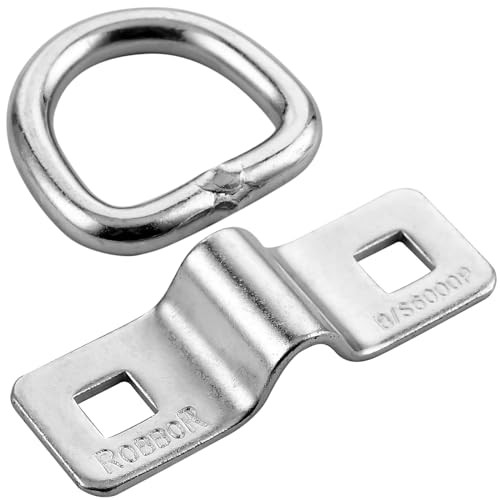 D Ring,Tie Down Anchor 4 Pk Surface Mount Tie Down Ring Heavy Duty 6000 Pound