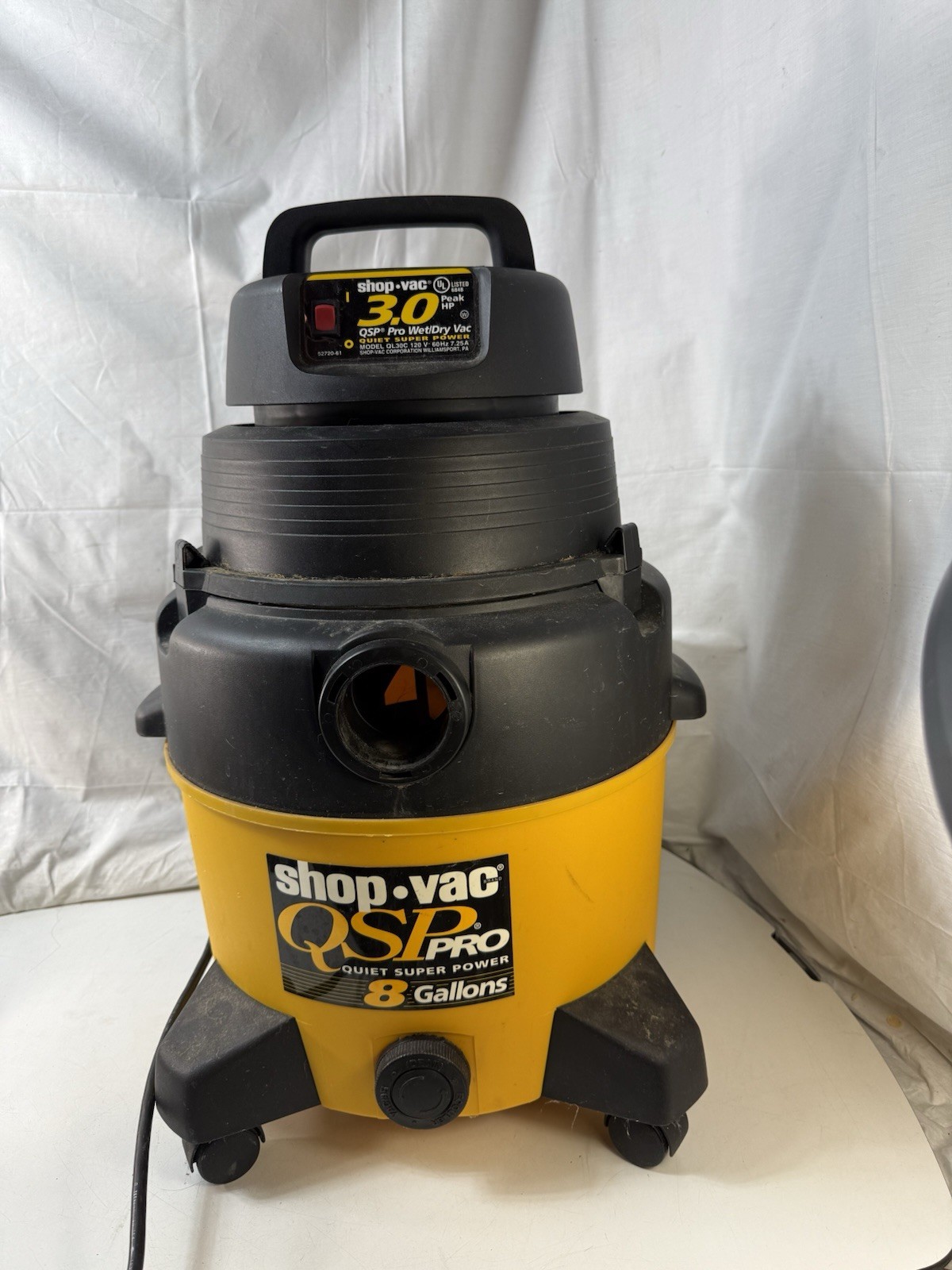 Shop-Vac QSP Pro 8 Gallon Wet Dry Vacuum 3.0 Peak HP Quiet Super Power QL30C