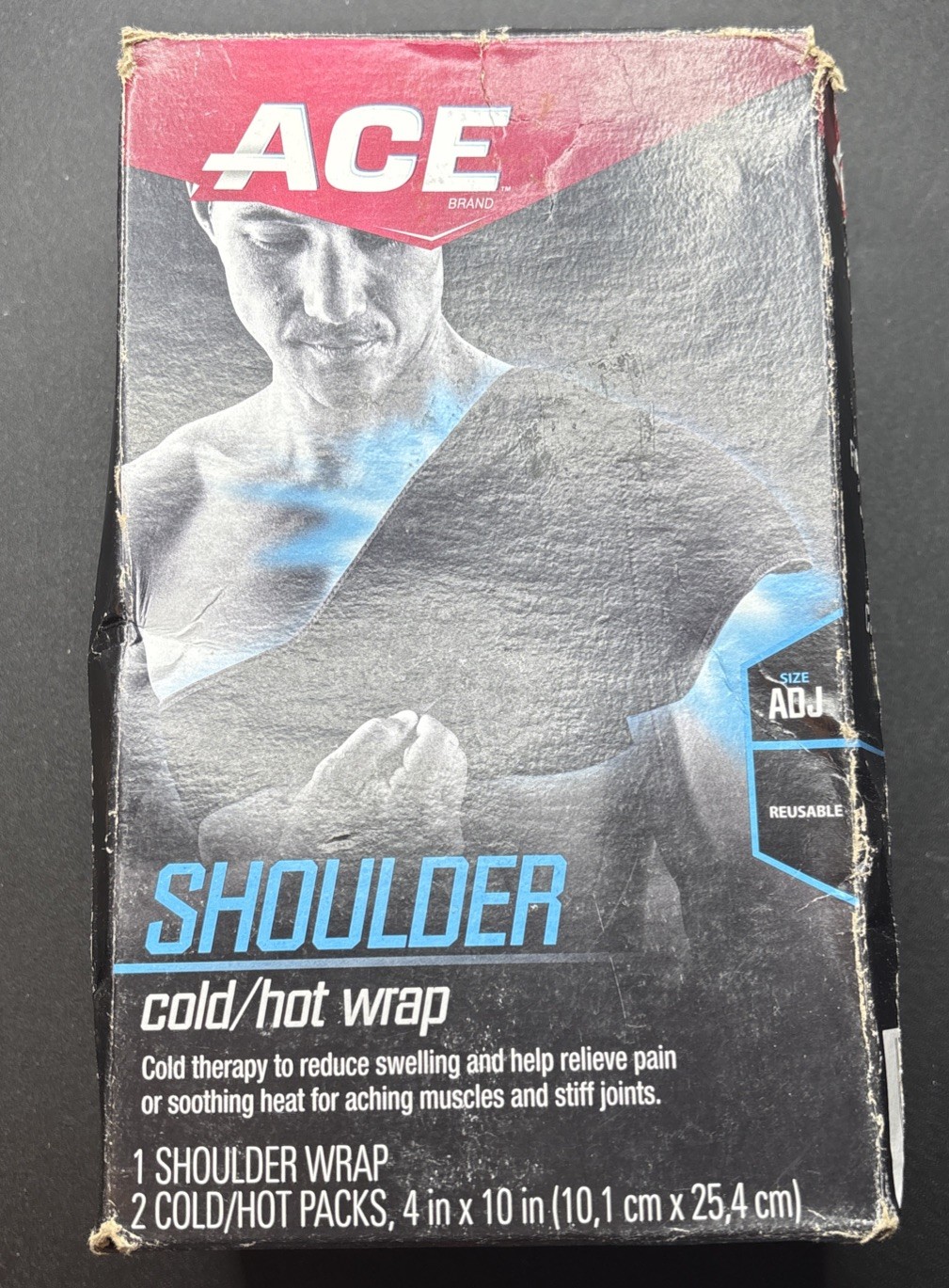 Ace Shoulder Reuseable Hot/Cold Wrap Adjustable New, Damaged Box