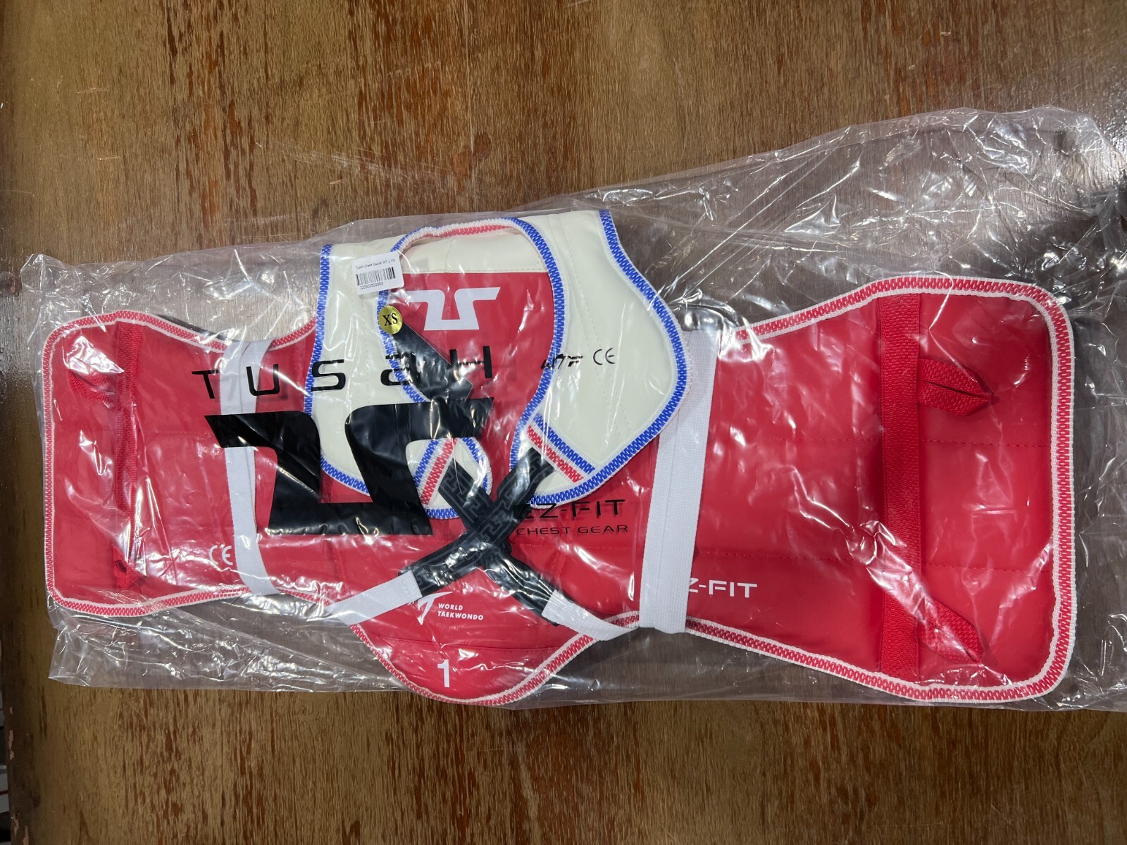 One Size 1 XS Tusah Taekwondo TKD Reversible Chest Guard WTF Approved Unisex