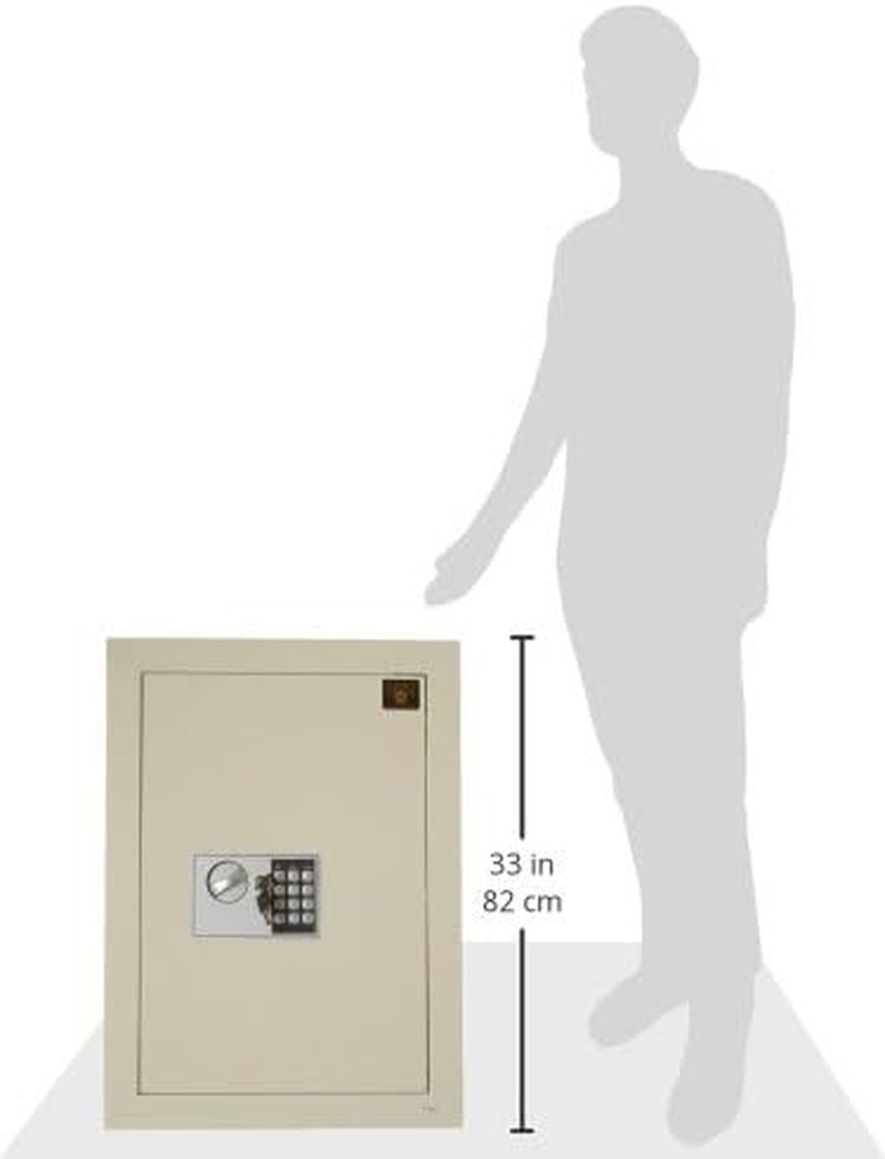 In-Wall Safe with Electronic Keypad and 2 Manual Override Keys - Protect Money,