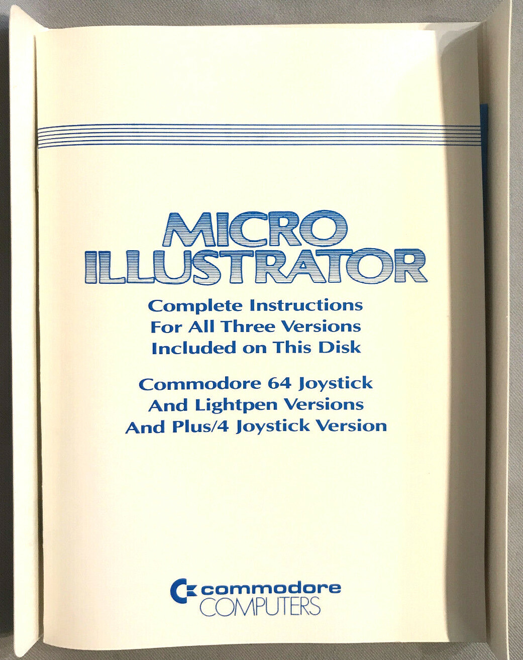 NIB MicroIllustrator C64/Pen/+4 Disk Commodore Business Machines Island Graphics