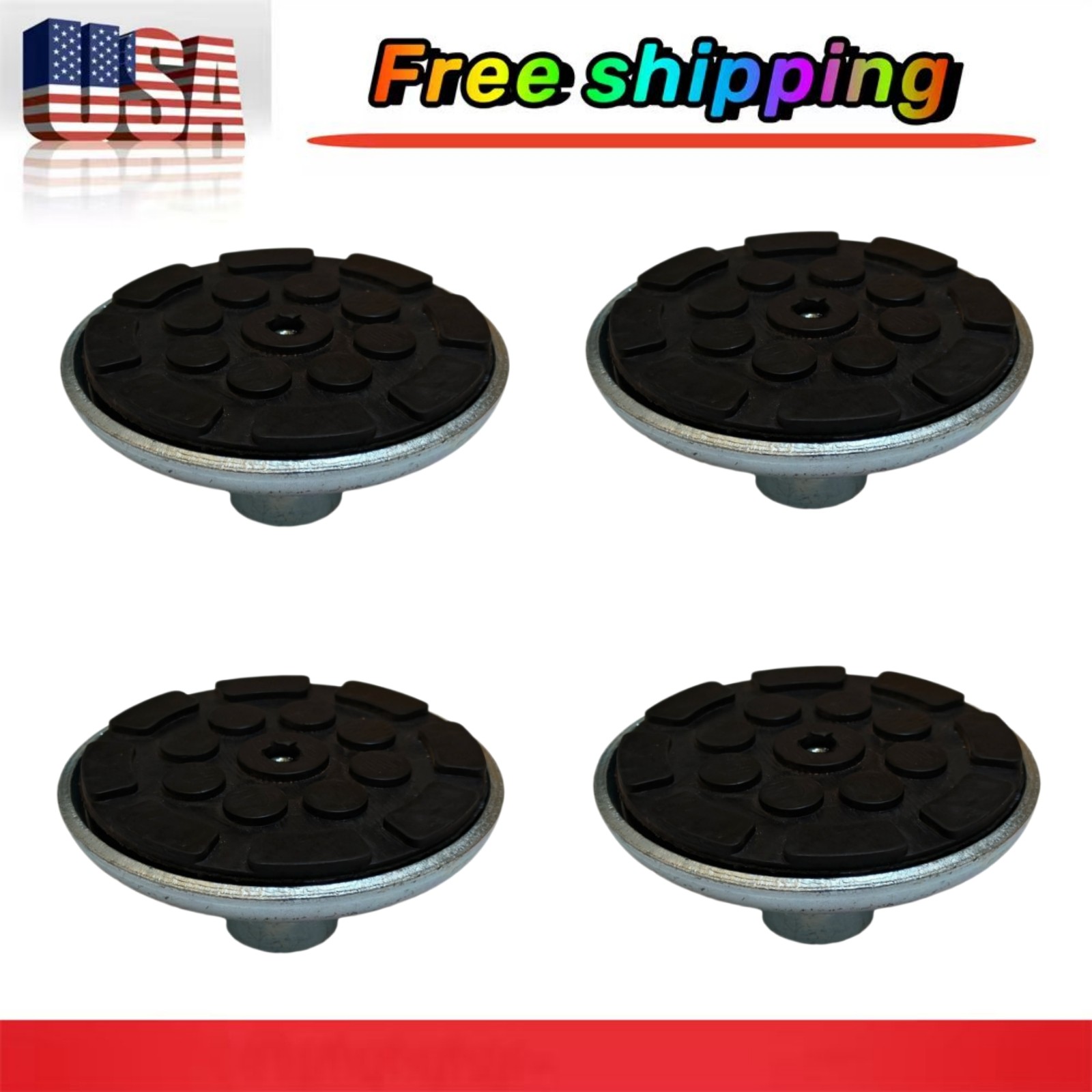 4X Round Lift Pad With Rubber Pad Z31B330000 Fit Atlas Automotive Equipment New