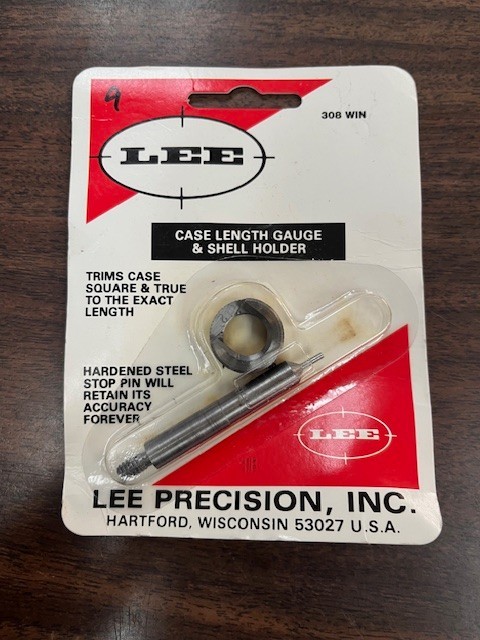 LEE CASE LENGTH GAUGE AND SHELL HOLDER 308 WIN 90139