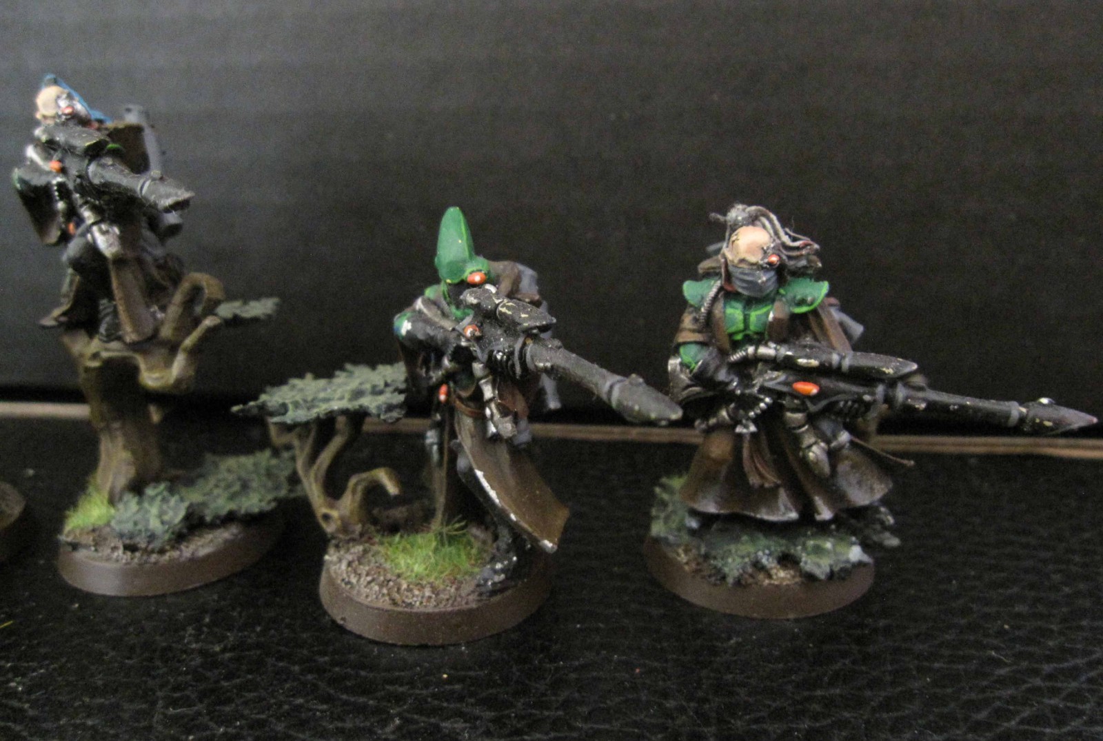 40K Craftworld Aeldari Eldar Rangers squad metal OOP painted.