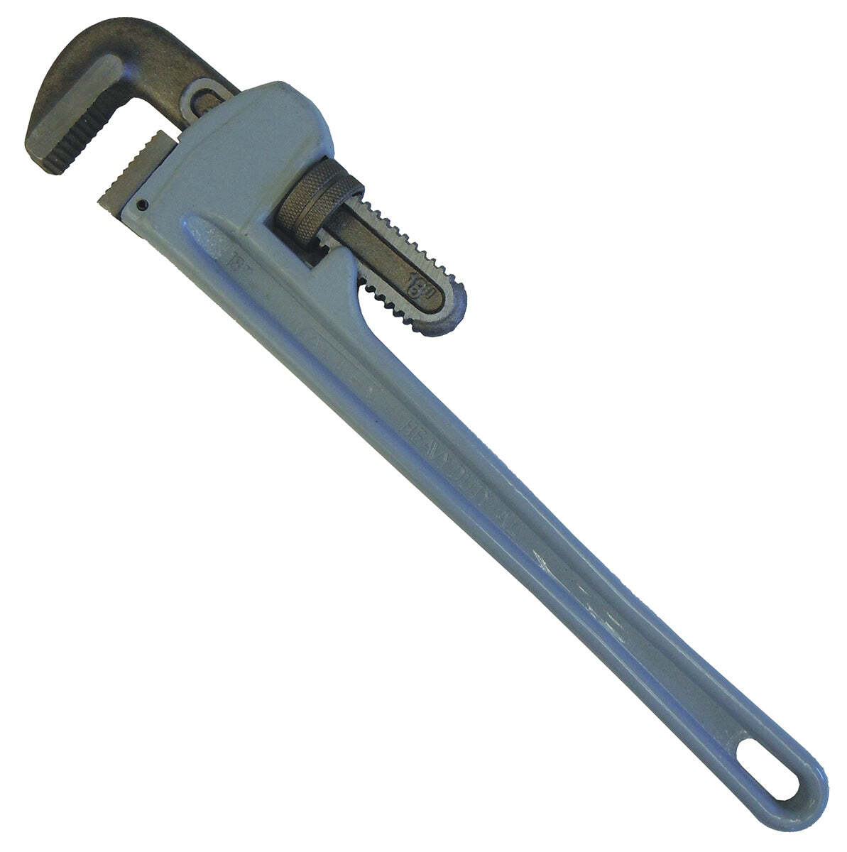 18" Aluminum Pipe Wrench. Rust Proof, Reduced Weight