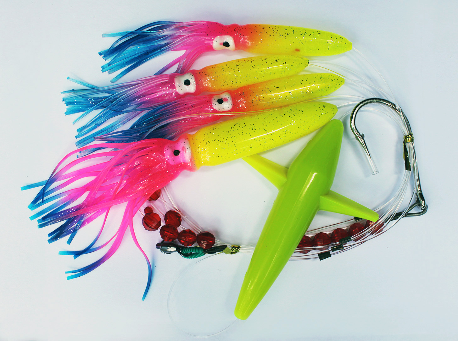 TACKLEWORKS Daisy Chain Arsenal Tuna Marlin Dolphin with Free Bag