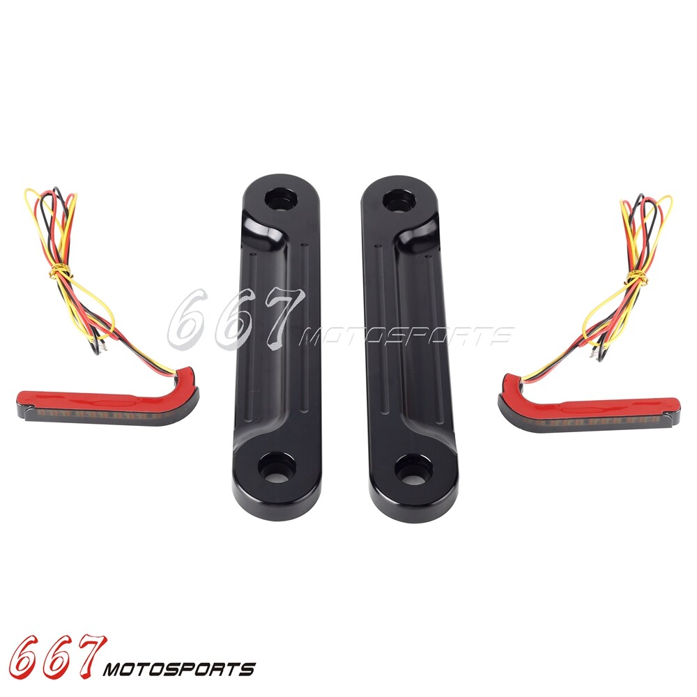 For Harley Touring Street Glide Road King Flush Fork Turn Signal Running Light