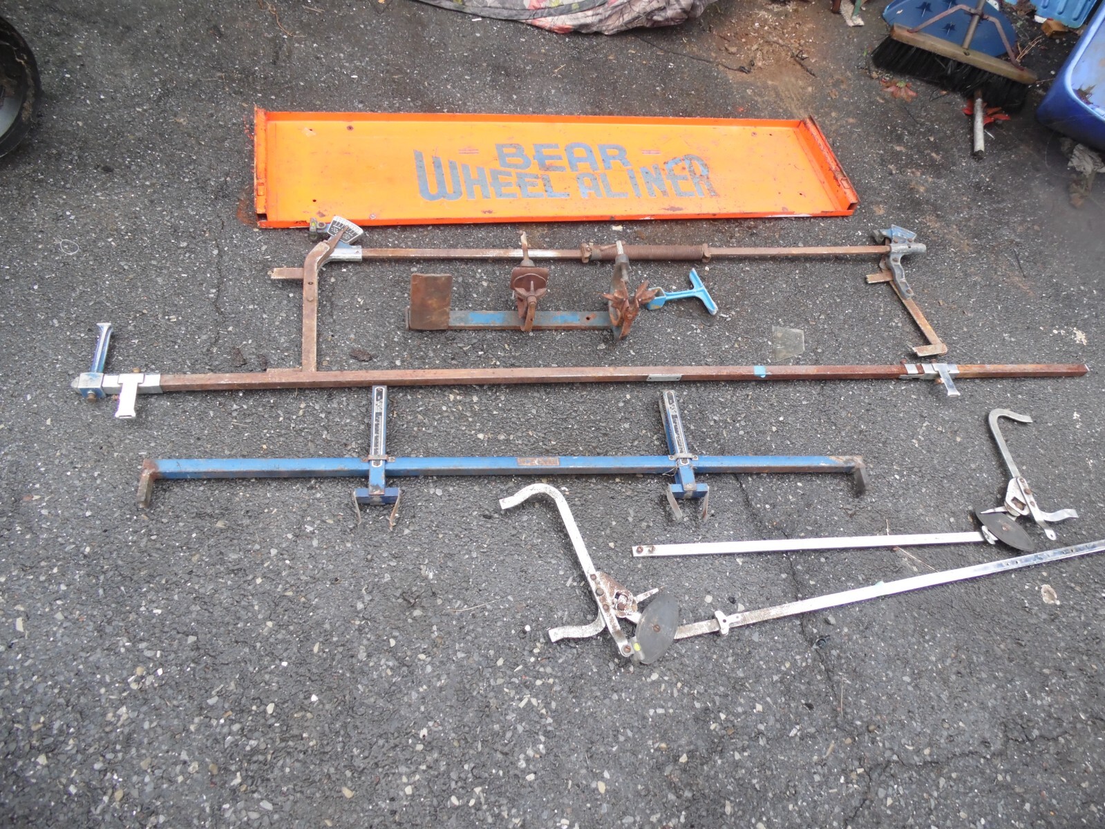 Vintage Bear Wheel Aligner Alignment Tool and Sign