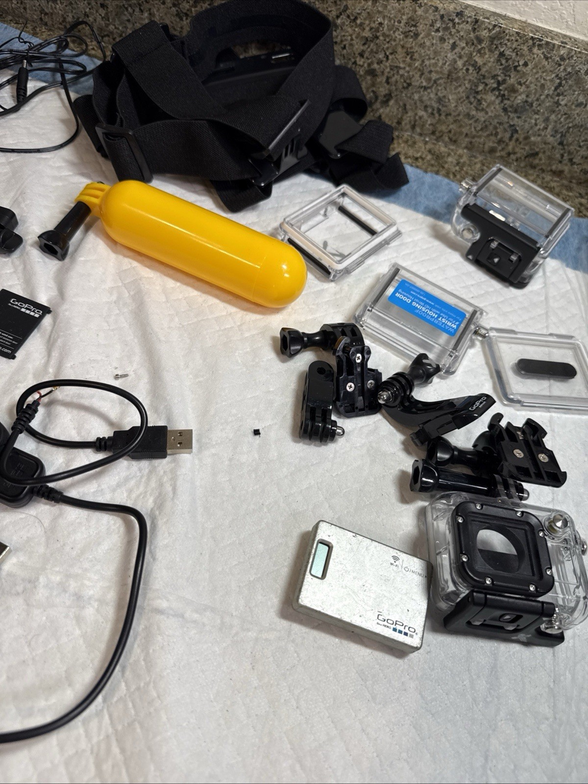 GoPro Accessory Lot 3 Smart Remotes LCD Touch BacPac WiFi Remote Mounts Case