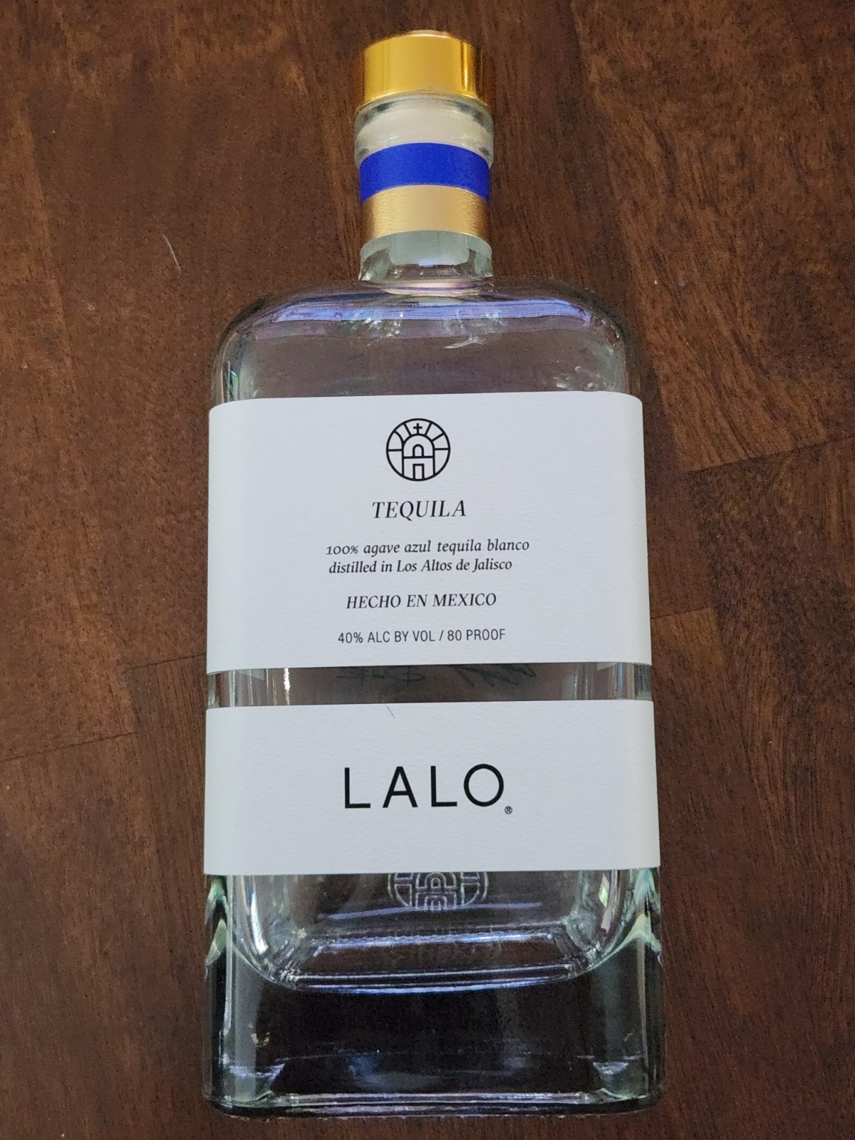 LALO 100% AGAVE TEQUILA 750 ML EMPTY BOTTLE UNRINSED