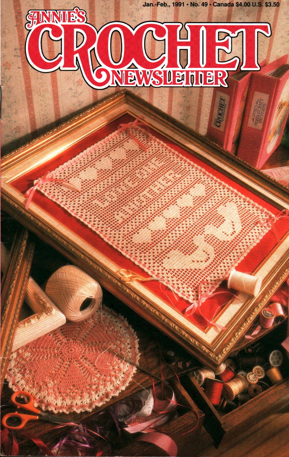 Annie's Crochet Newsletter Magazine | January-February 1991 No. 49