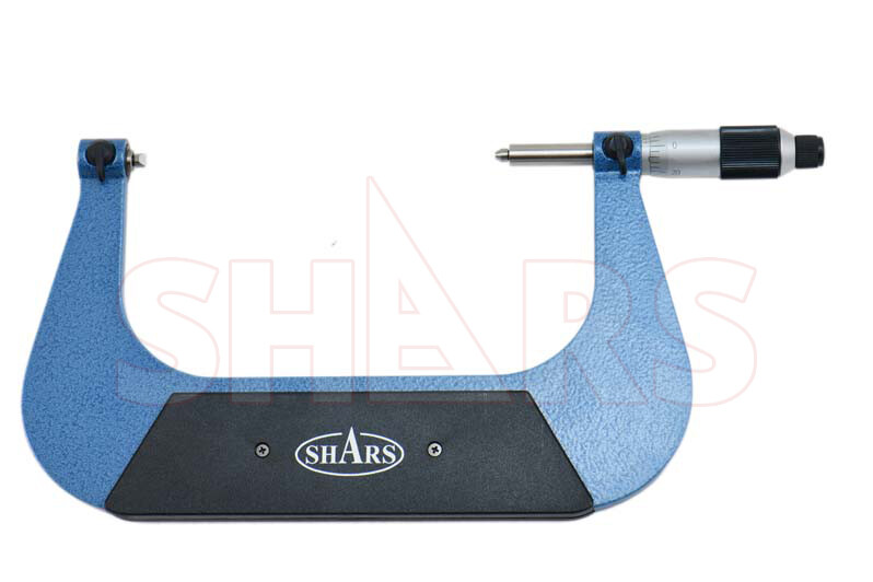 SHARS 5-6" SCREW THREAD CARBIDE MICROMETER MULTI ANVILS .0002 NEW P}