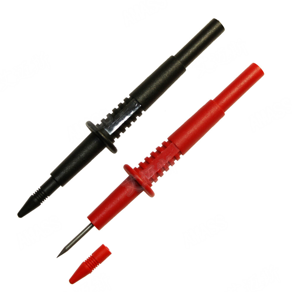 10pairs 2mm Stainless Steel Test Probe Pointed Needle with 4mm Banana Socket R+B