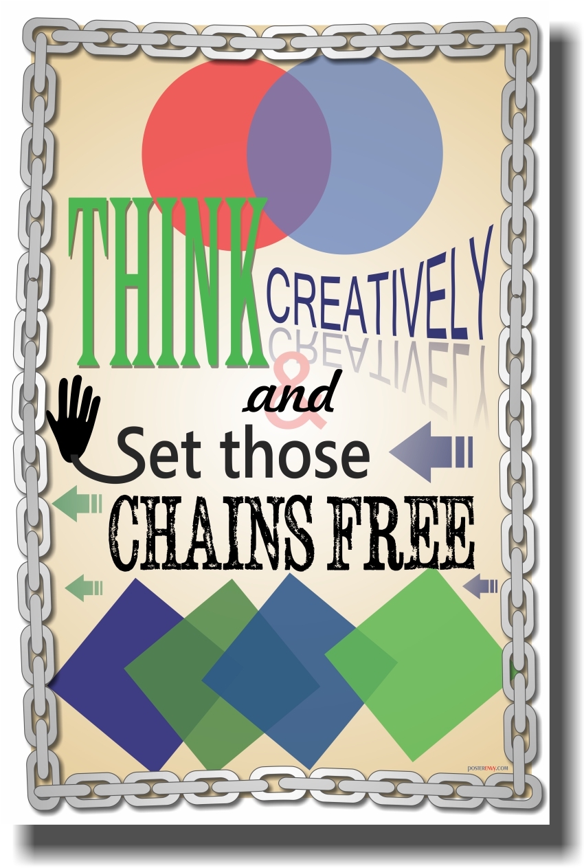 Think Creatively - NEW Classroom Motivational Poster