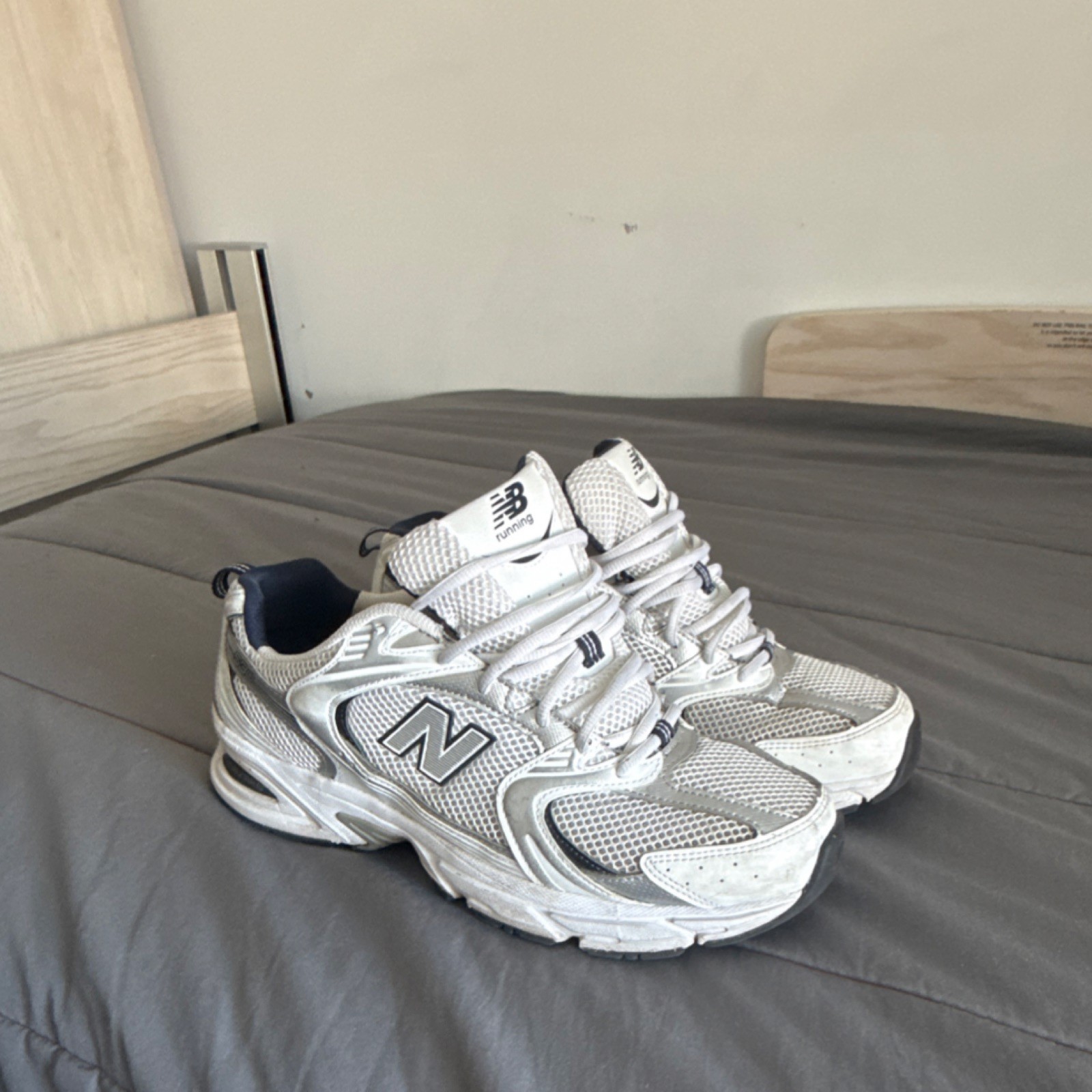 New Balance MR530SG Men's Running Shoes White Gray Mesh Lace Up US 10.5 EU 44.5