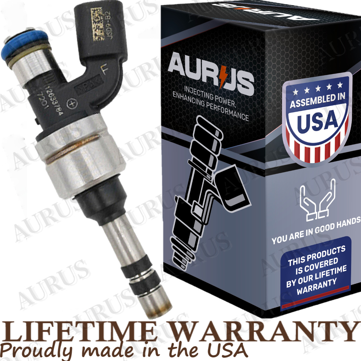OEM AURUS NEW 1 FUEL INJECTOR FOR 11-17 GMS BUICK CHEVY 2.0L 2.4L 2.5L 12633784