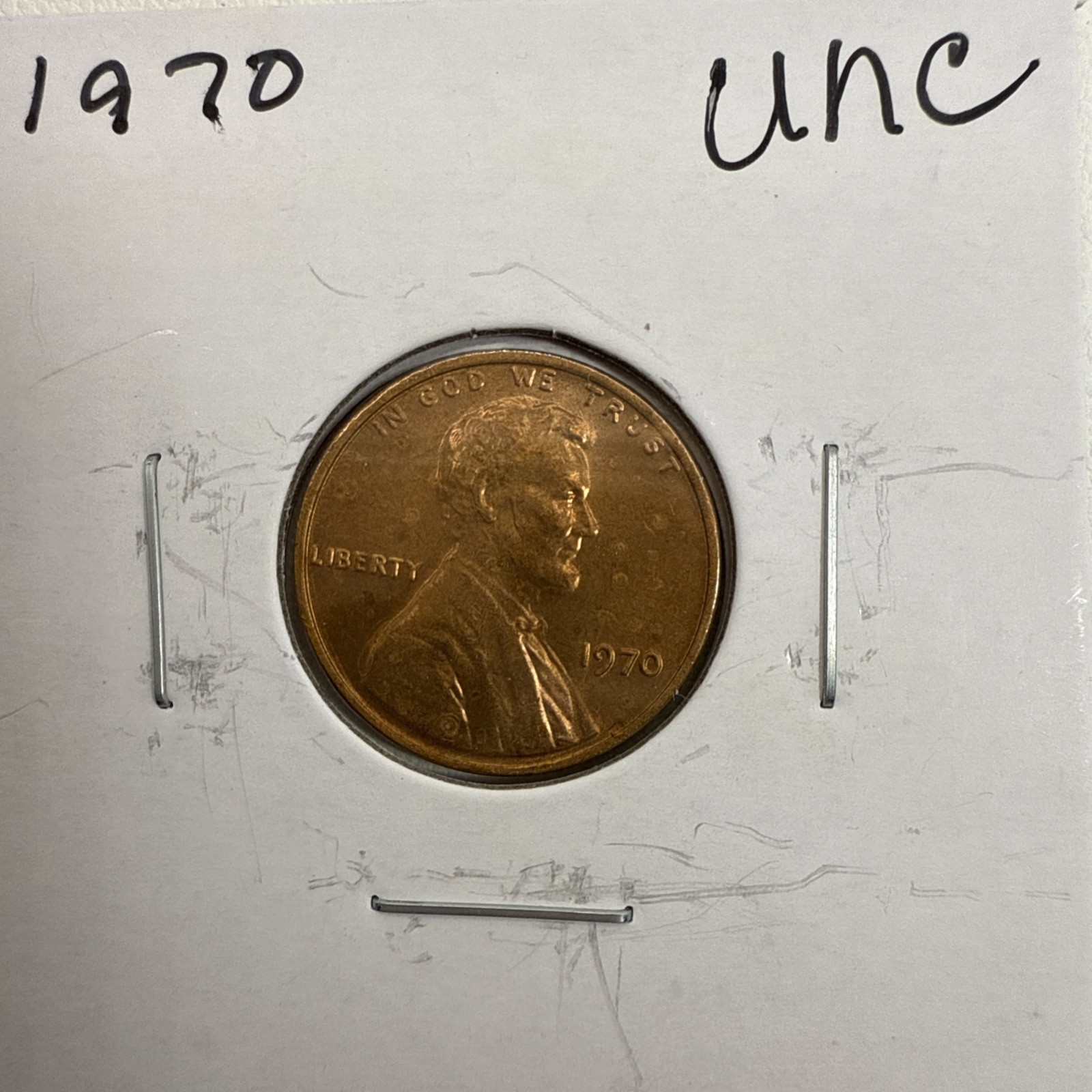 1970 Lincoln Head Memorial Cent Penny Uncirculated Philadelphia Mint