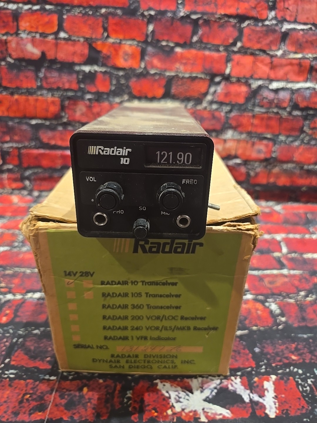 Radair 10 Aviation VHF Transceiver - NOS - NEW IN BOX