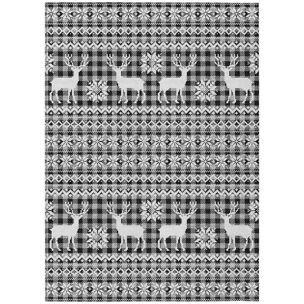 Dalyn Wonderland Area Rug Polyester WN28 Gray Rectangle Carpet Indoor/Outdoor